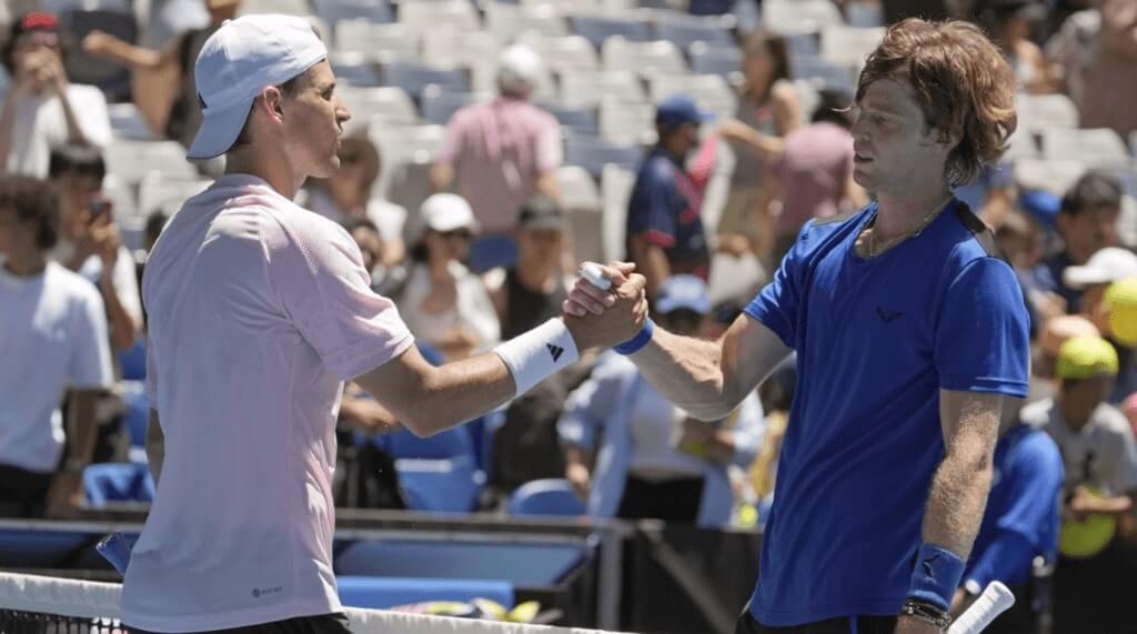 Андрей Рублёв обошёл Доминика Тима на Australian Open