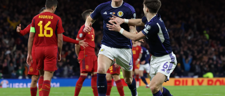 Шотландия обыграла Испанию в отборе Евро-2024